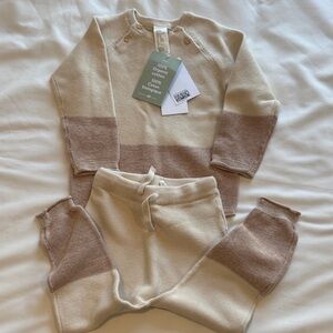 H&M Beige and Tan Baby Sweater